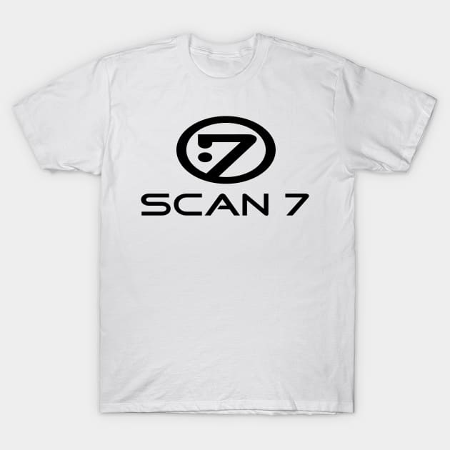 Scan 7 - logo 2000 (black) T-Shirt by OFFICIAL SCAN7 MERCHANDISE 